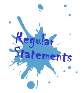 Regular Statements Splatter