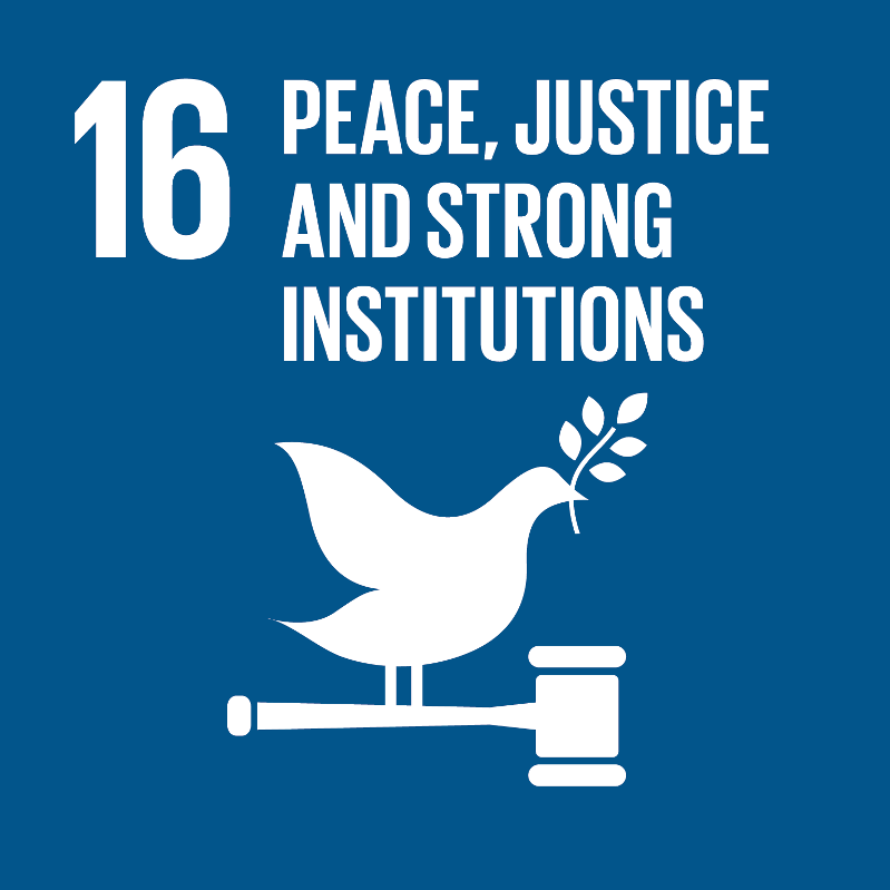 Sustainability Development Goal 16 Peace, Justice and Strong Insitutions