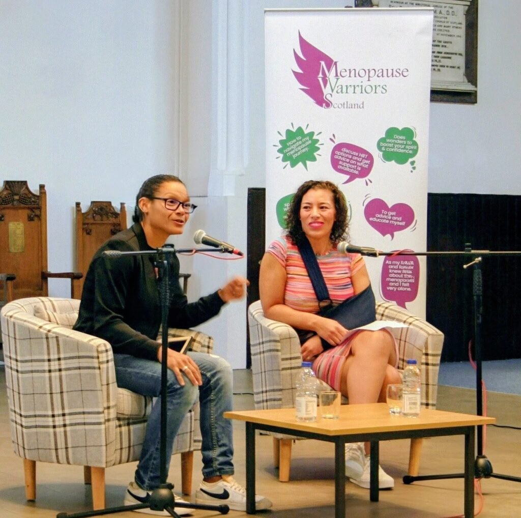 Nina and Michelle at the 2025 Menopause Warriors Event